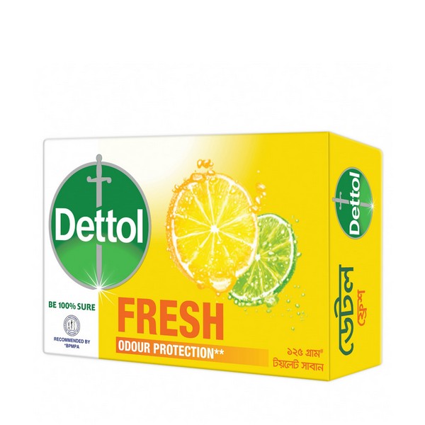 Dettol Fresh Odour Protection Soap​ 125gm